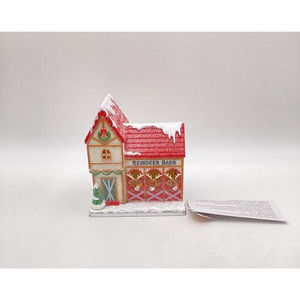 Bullseye's Playground REINDEER BARN Target Village LED Light Up. NEW